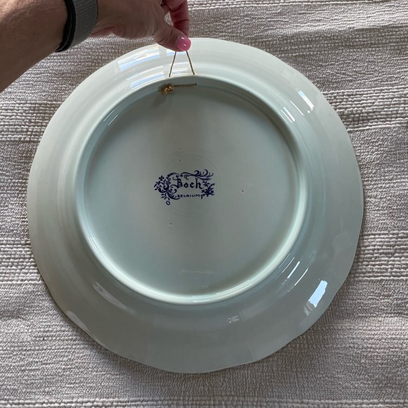 BOCH FRERES Belgium blue & white plate - Picture 6 of 8